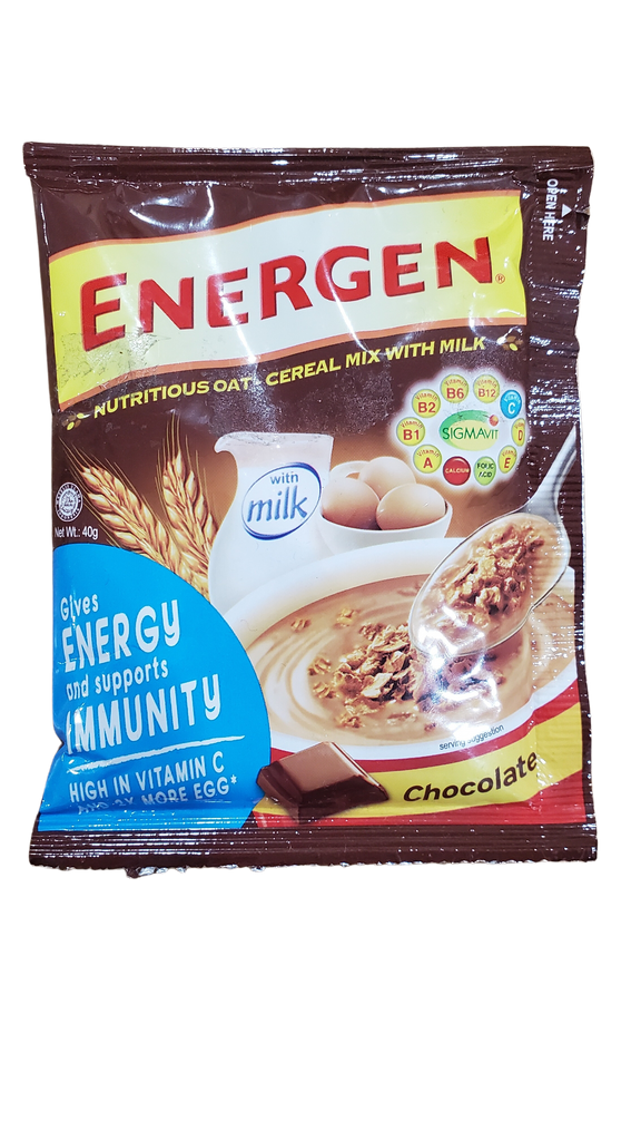 Energen Oat Cereal with Milk CHOCOLATE Flavor 40g