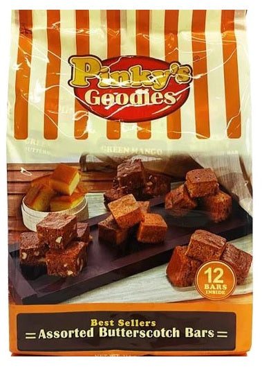 Pinky's Goodies Best Sellers Assorted Butterscotch Bars 216g (7.6 oz)