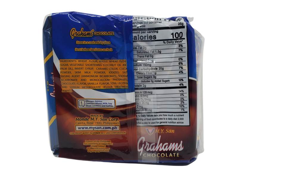 MY San Graham Choco Crackers 25g (10pk)