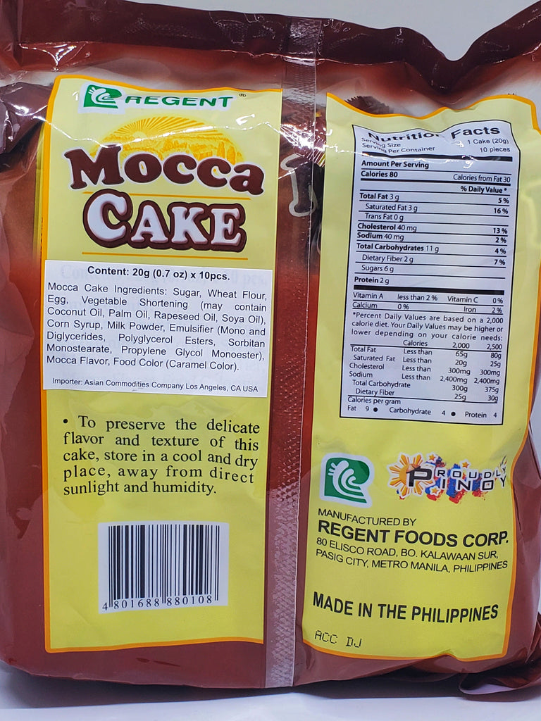 Regent Mocca Cake 20gx10pcs