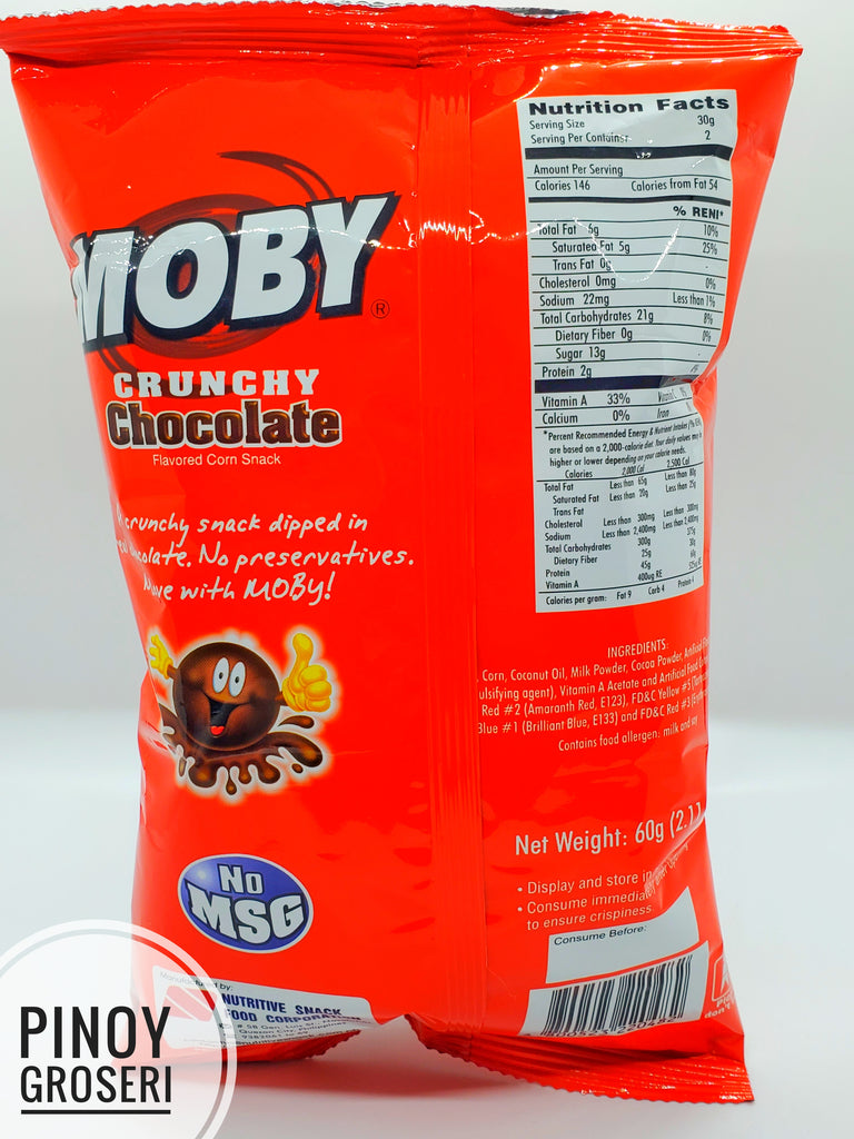 Nutri-Snack Moby Crunchy Chocolate (SMALL) 2.11oz (60g)