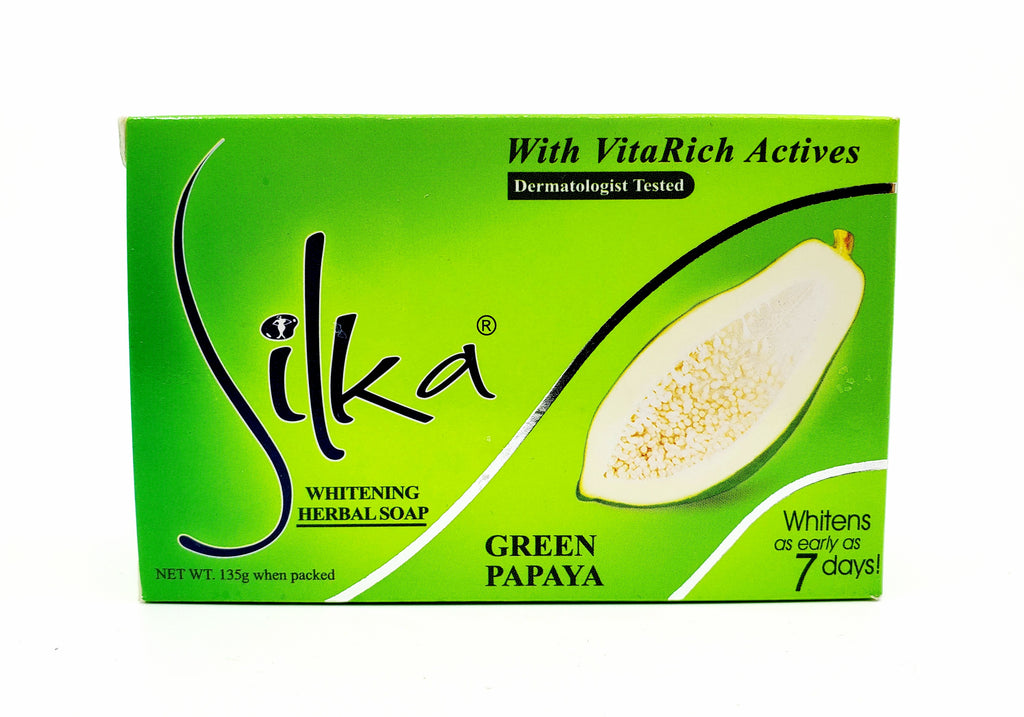 Silka Whitening GREEN PAPAYA Soap 135g