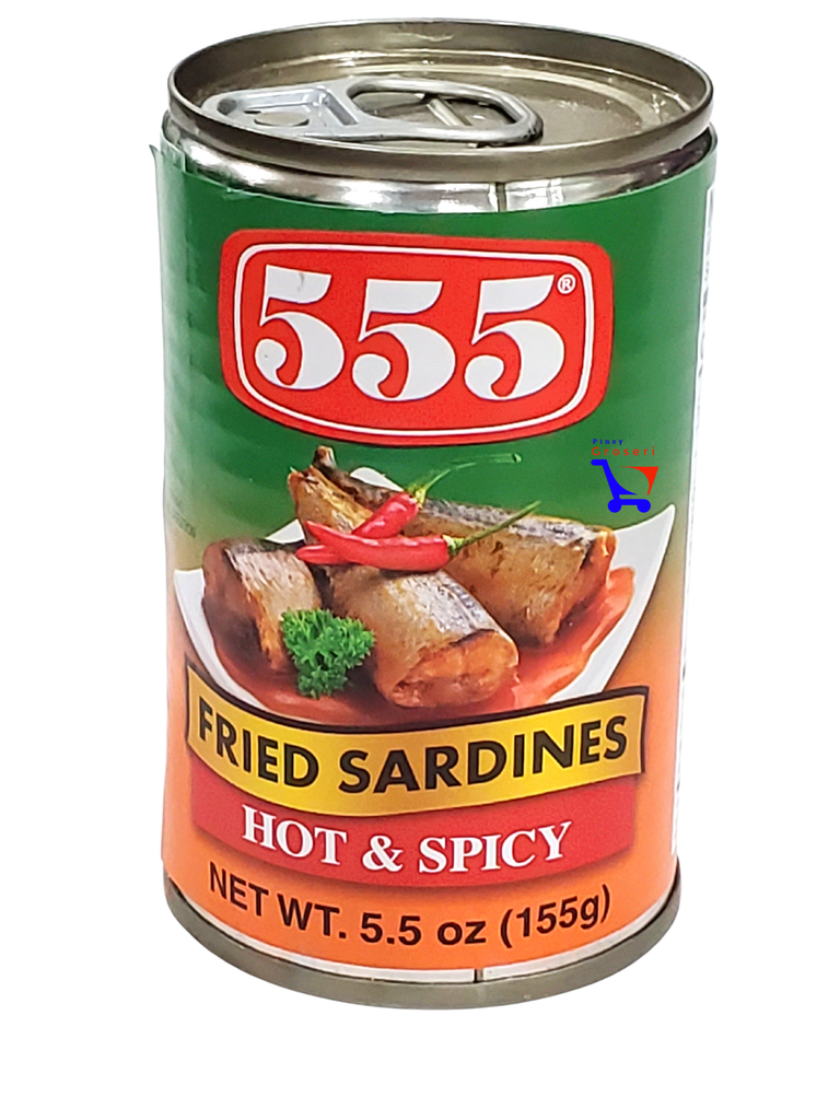 555 Fried Sardines Hot and Spicy 155g (5.5oz)