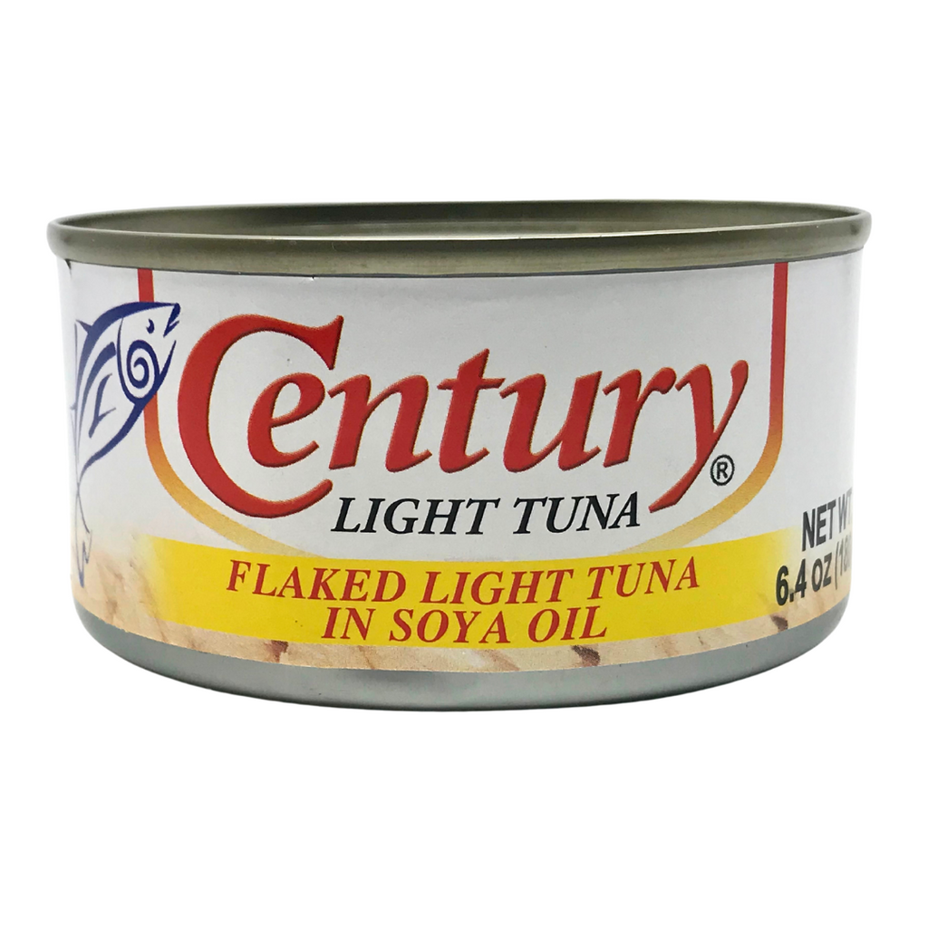 Century Tuna Flaked Light Tuna in SOYA Oil 6.4oz (180g)