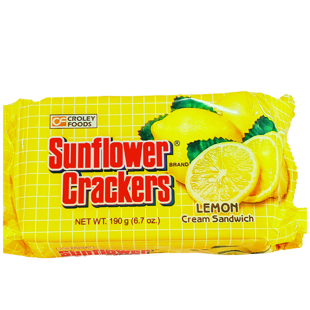 Croley Foods Sunflower Crackers LEMON (POUCH) (190g)