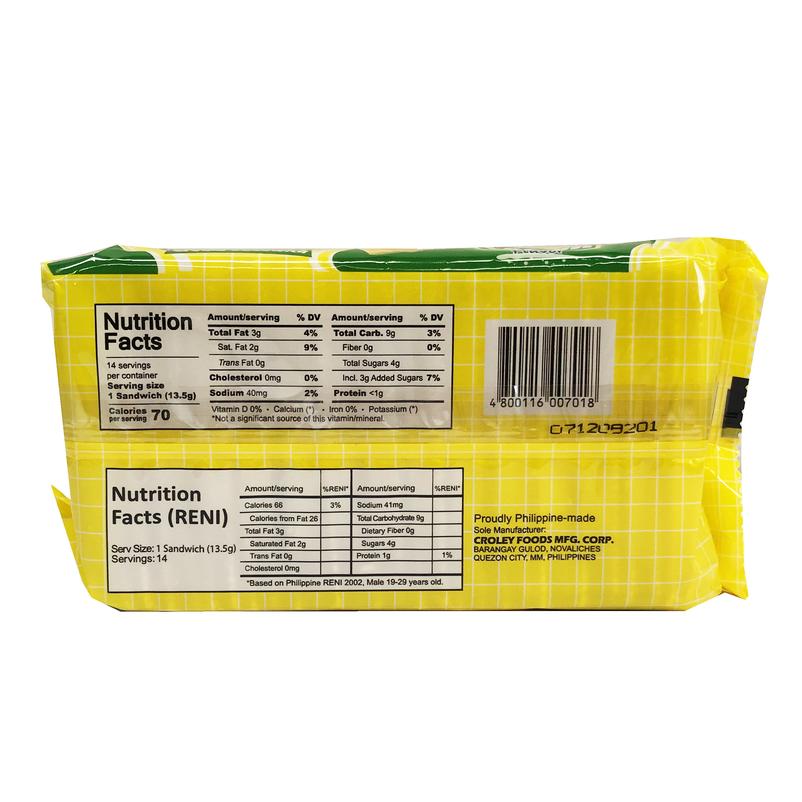 Croley Foods Sunflower Crackers LEMON (POUCH) (190g)