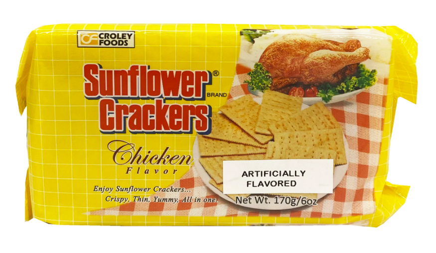 Croley Foods Sunflower Crackers CHICKEN (POUCH) 6oz (170g)