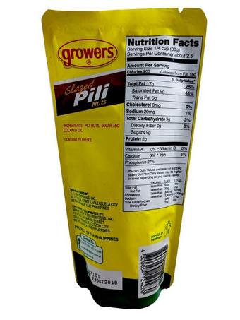 Growers Glazed Pili Nuts 2.82oz (80g)