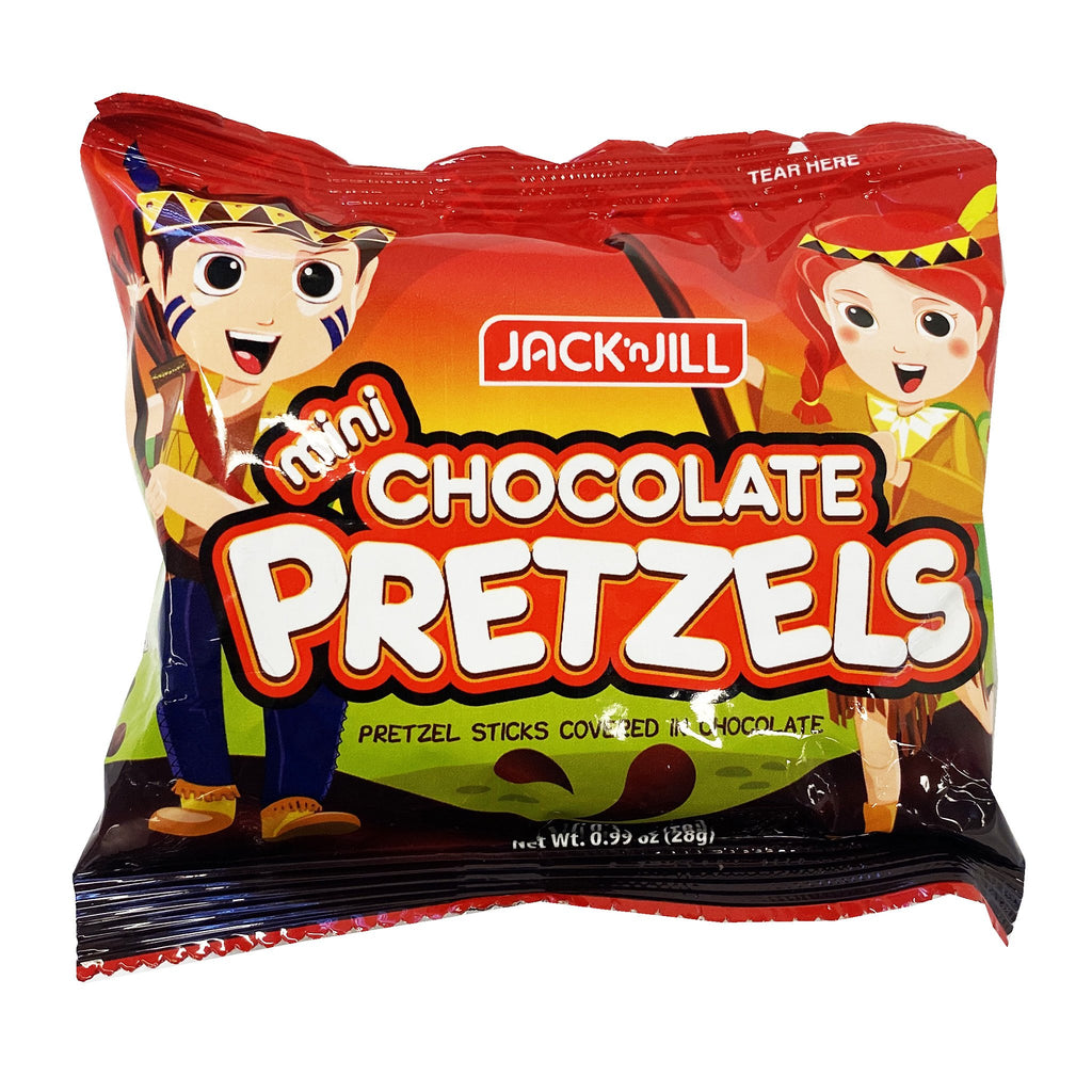 Jack and Jill MINI Chocolate Pretzels 1oz (28g)