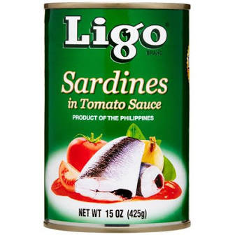Ligo Sardines in Tomato Sauce (BIG)Green 15oz (425g)