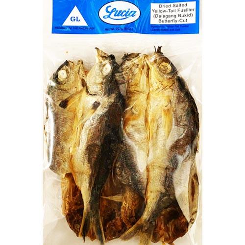 Lucia Dried Yellow Tail Fusilier Butterfly Cut (DALAGANG BUKID) 8oz