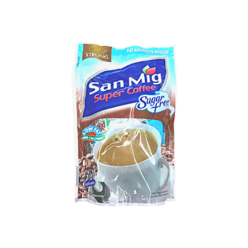 San Mig Super Coffee Sugar-Free 3-in-1 (STRONG) 9g x 10