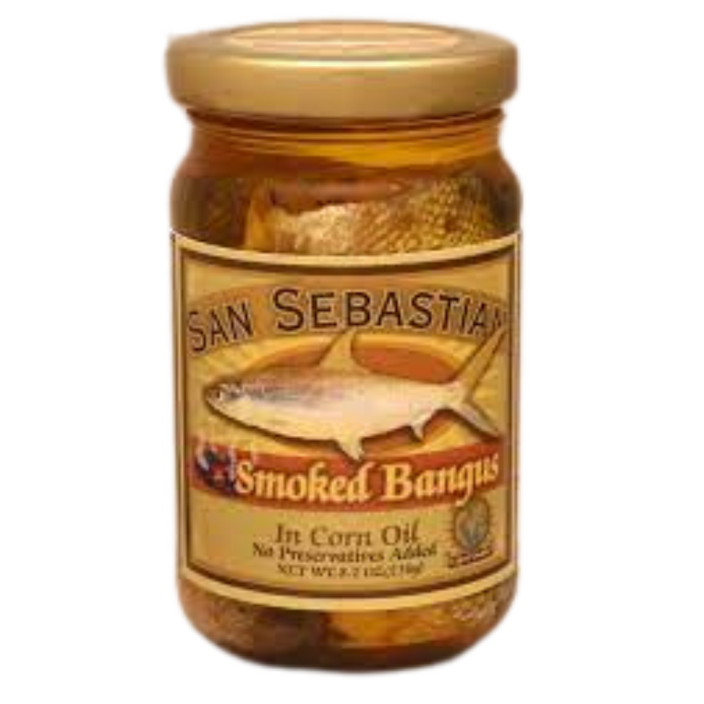 San Sebastian SMOKED BANGUS in Corn Oil 230g