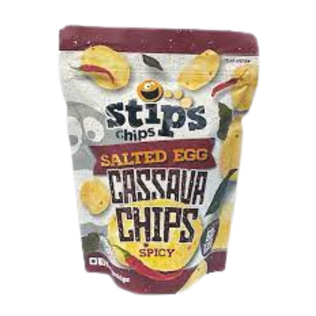 Stips Salted Egg Cassava Chips Spicy 60g (SMALL)