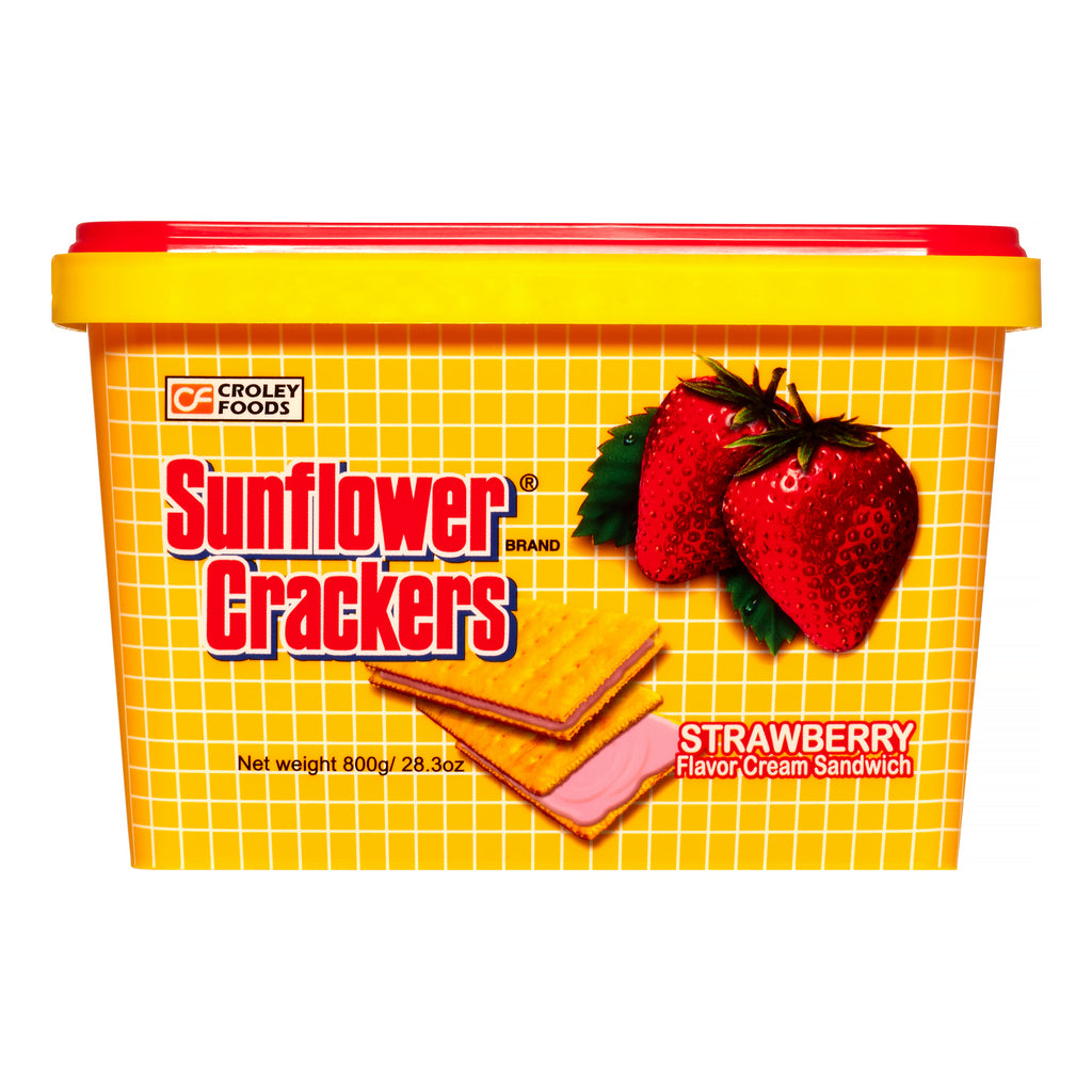 Croley Foods Sunflower Crackers STRAWBERRY TUB 800g