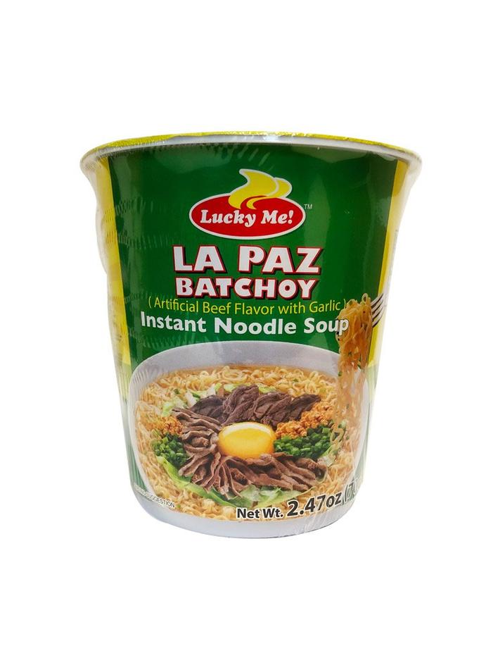 Lucky Me Instant Noodle Soup LA PAZ BATCHOY (BIG) CUP 70g
