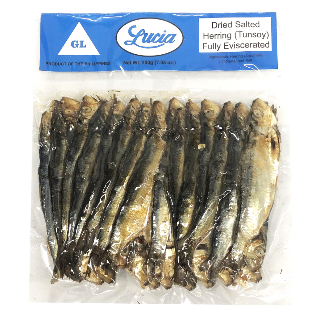Lucia Dried Salted Herring (Tunsoy-Tuyo) Fully Eviscerated 7.05oz (200g)
